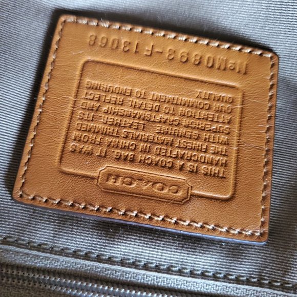 Like New Coach Hampton Yellow Signature Handbag Satchel Purse - Picture 13 of 13